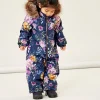 NAME IT Nmfsnow Suit Flower Dance – Combinaison De Ski – Dark Blue Retour gratuit en magasin. 19