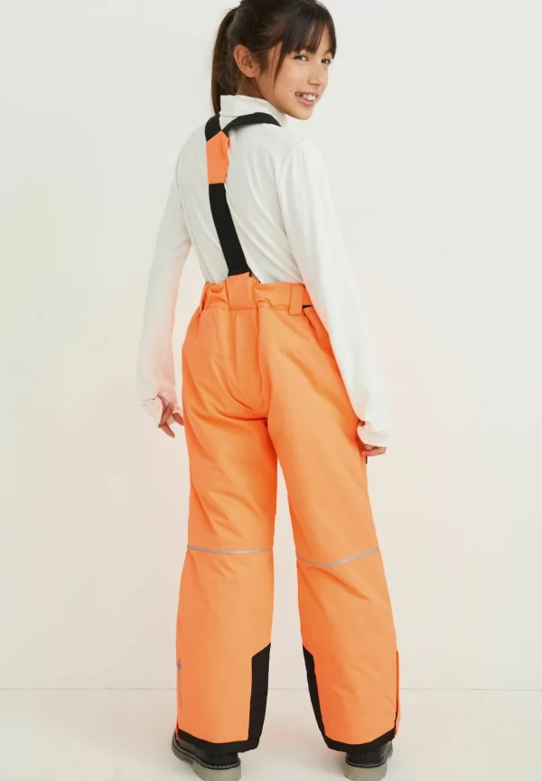 achat pas cher Pantalon De Ski – Neon Orange 3