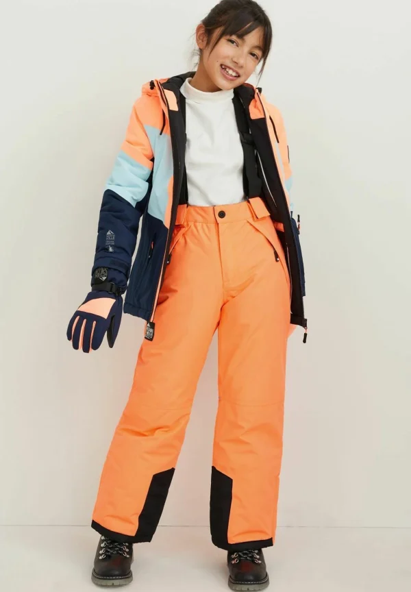 achat pas cher Pantalon De Ski – Neon Orange 1