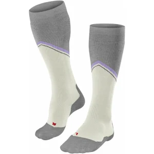 Falke SK2 Diagonal Chaussettes De Ski Femme, Blanc/gris REMISE allant jusqu. 9