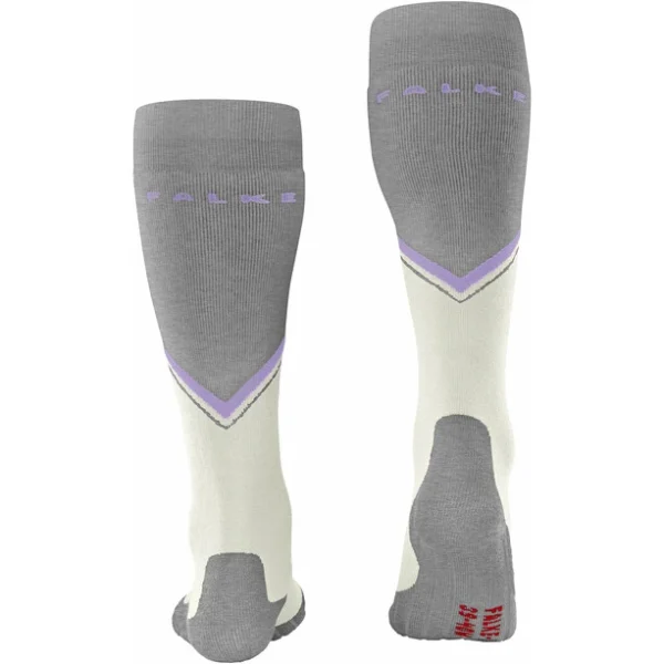 Falke SK2 Diagonal Chaussettes De Ski Femme, Blanc/gris REMISE allant jusqu. 4