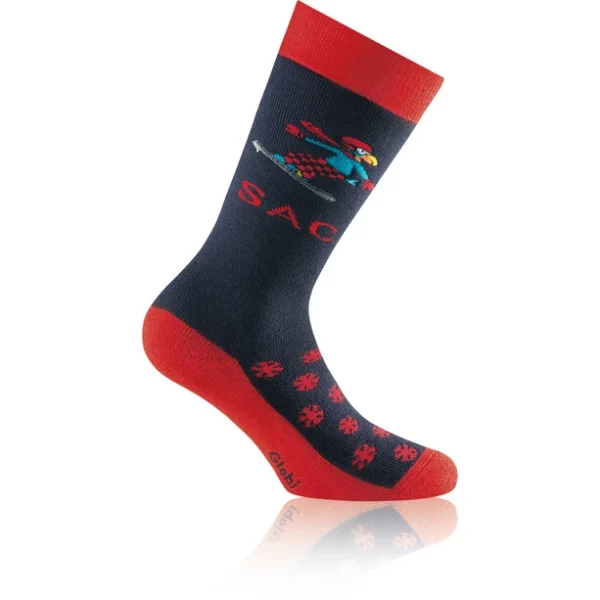 Rohner SAC Globi Ski Chaussettes Enfant, Rouge/bleu mode pas chere 1