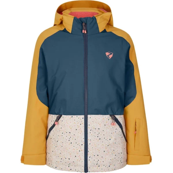 Ziener Amely Veste De Ski Enfant, Jaune/bleu magasin 1