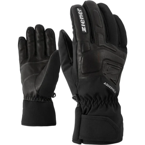 pas cher en vente Ziener Glyxus AS Alpine Gants De Ski, Noir 1